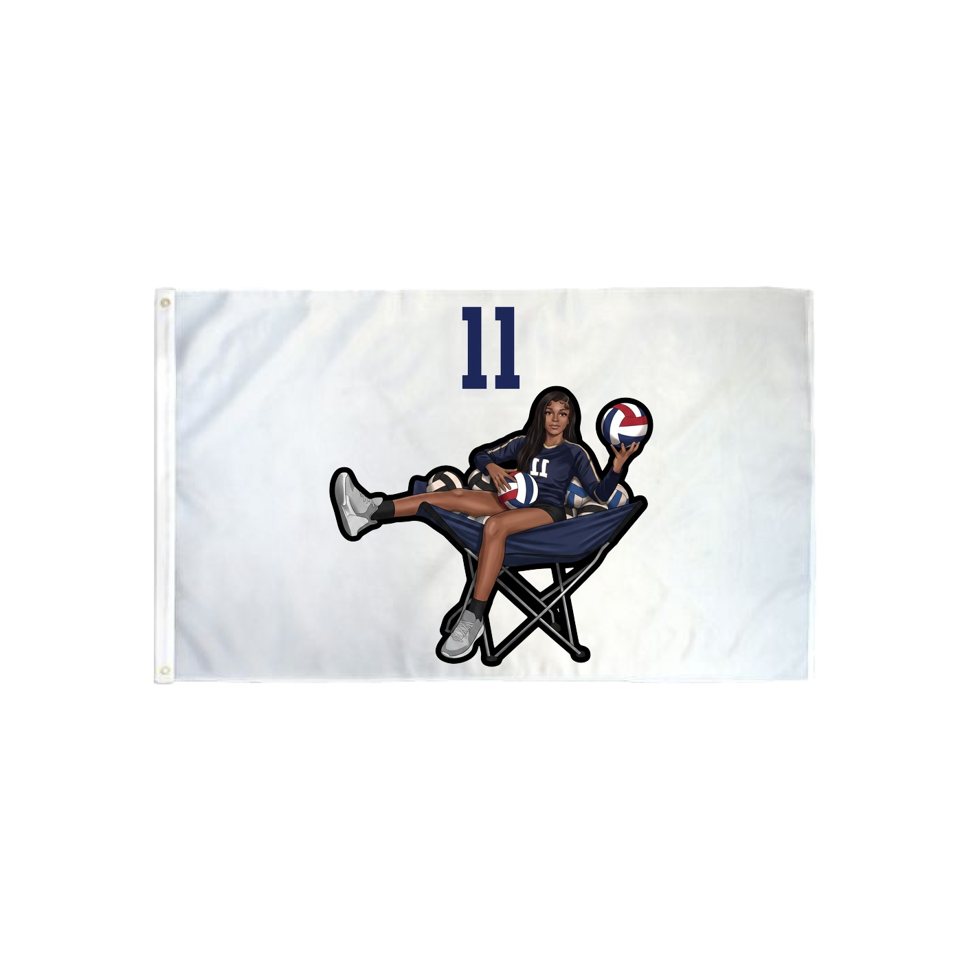 3x5 Flag — Number Top in Classic