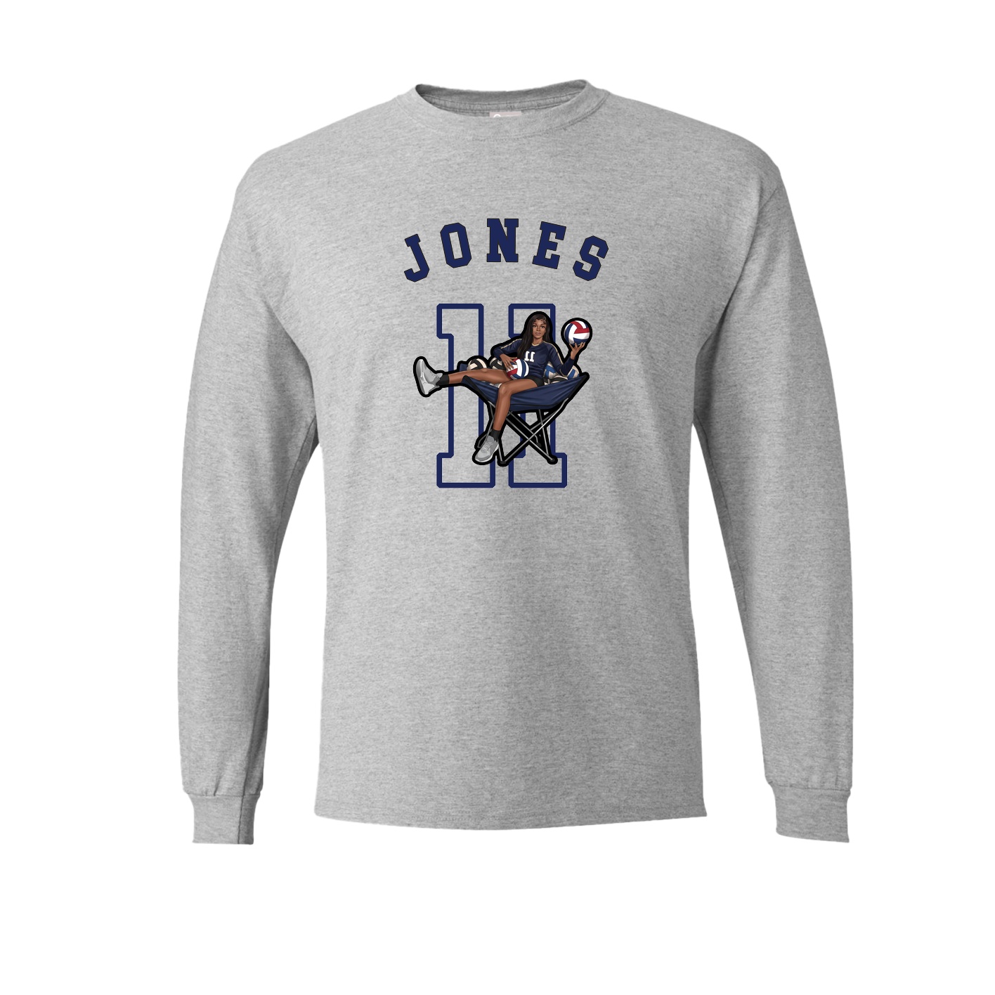 Long Sleeve Tee — Shirsey Arch in Grey