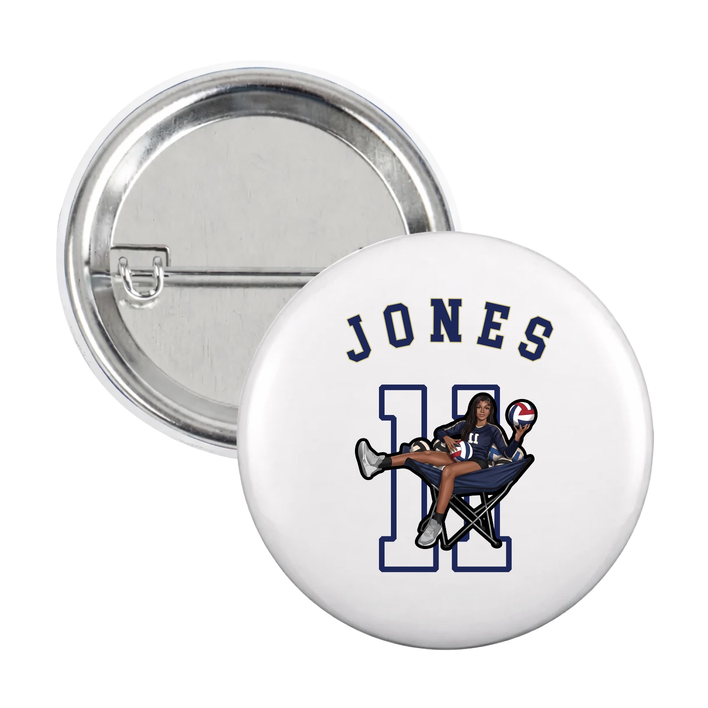 Game Day Button — Shirsey Arch in White