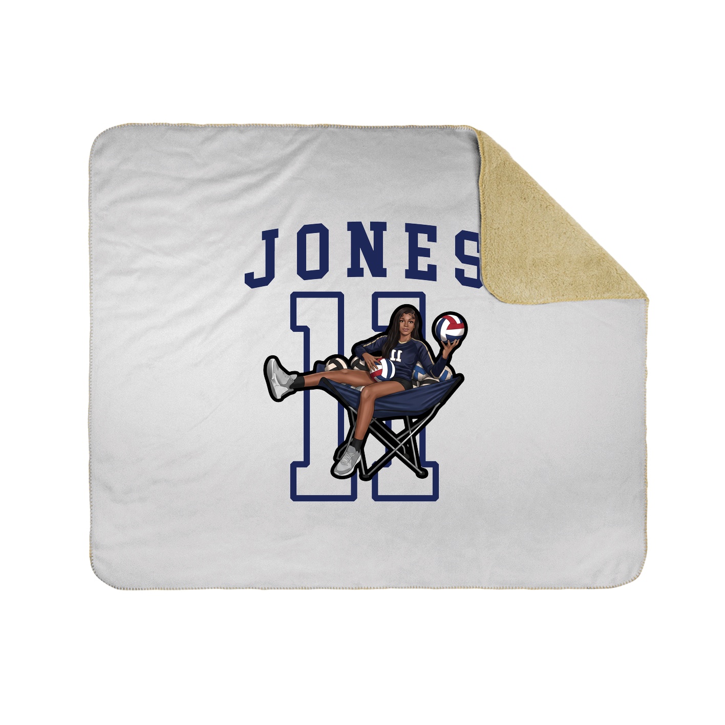 Throw Blanket — Shirsey in White