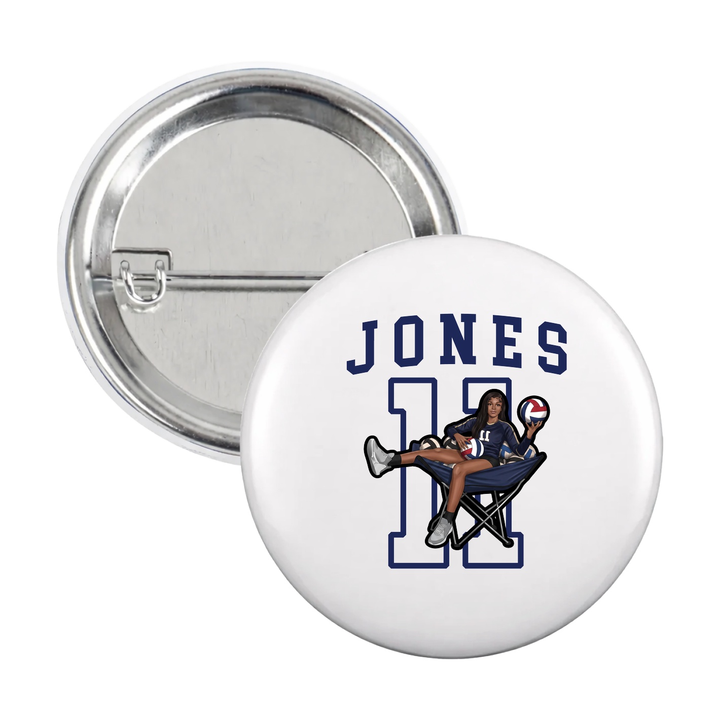 Game Day Button — Shirsey in White