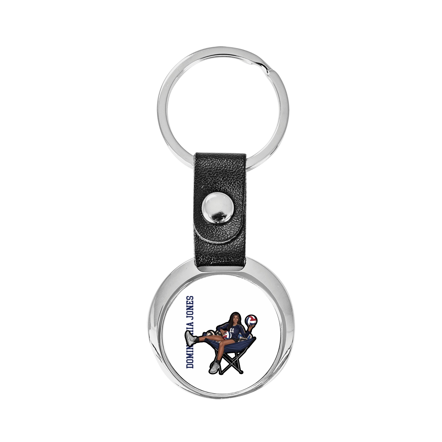 Key Chain — Name Vertical in Classic