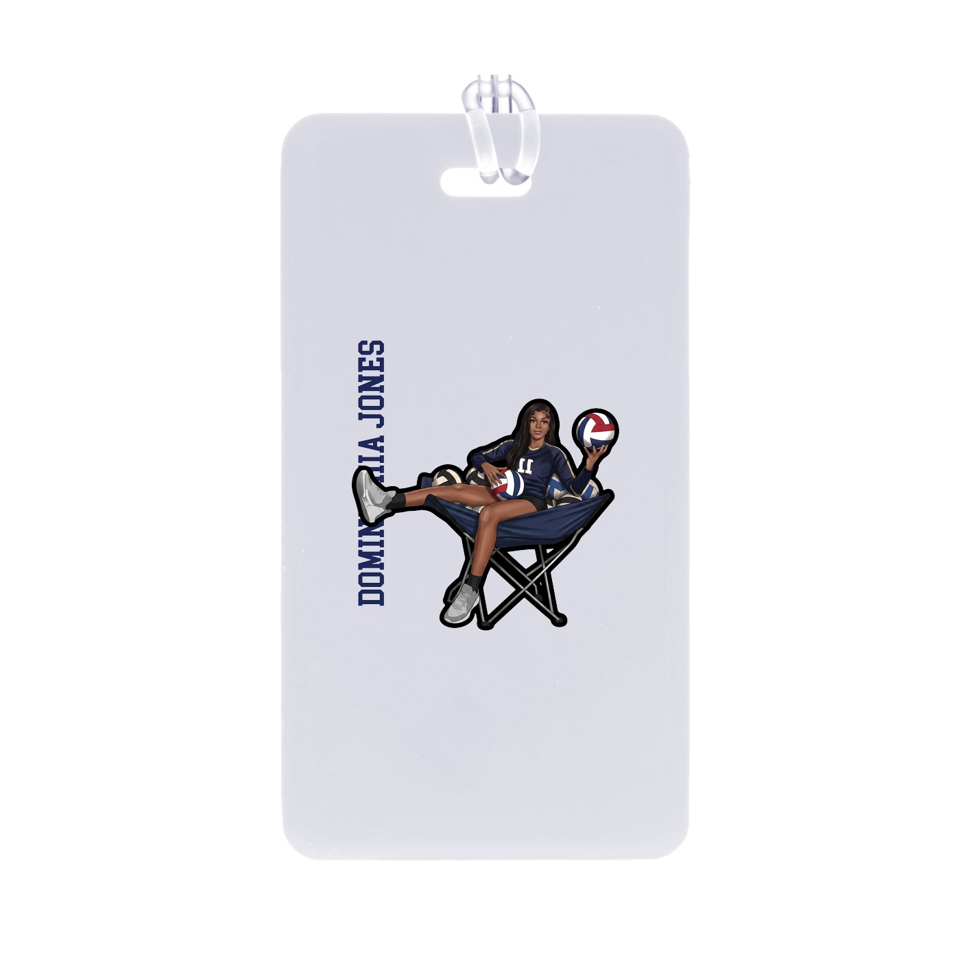Bag Tag — Name Vertical in Classic