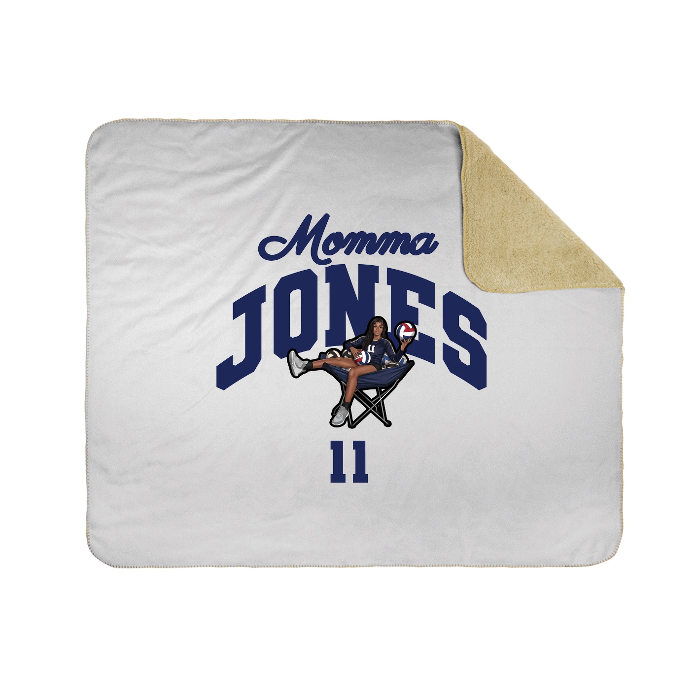 Throw Blanket — Mothers Day Arch in White