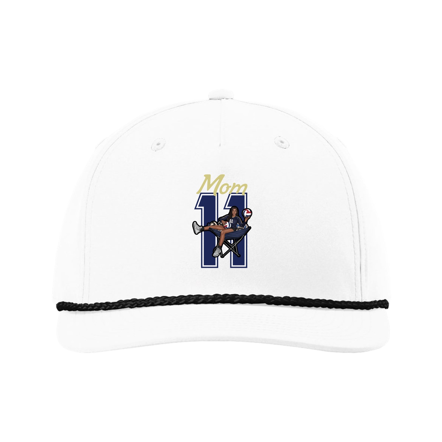 Five-Panel Classic Rope Cap — Mothers Day Shirsey in White
