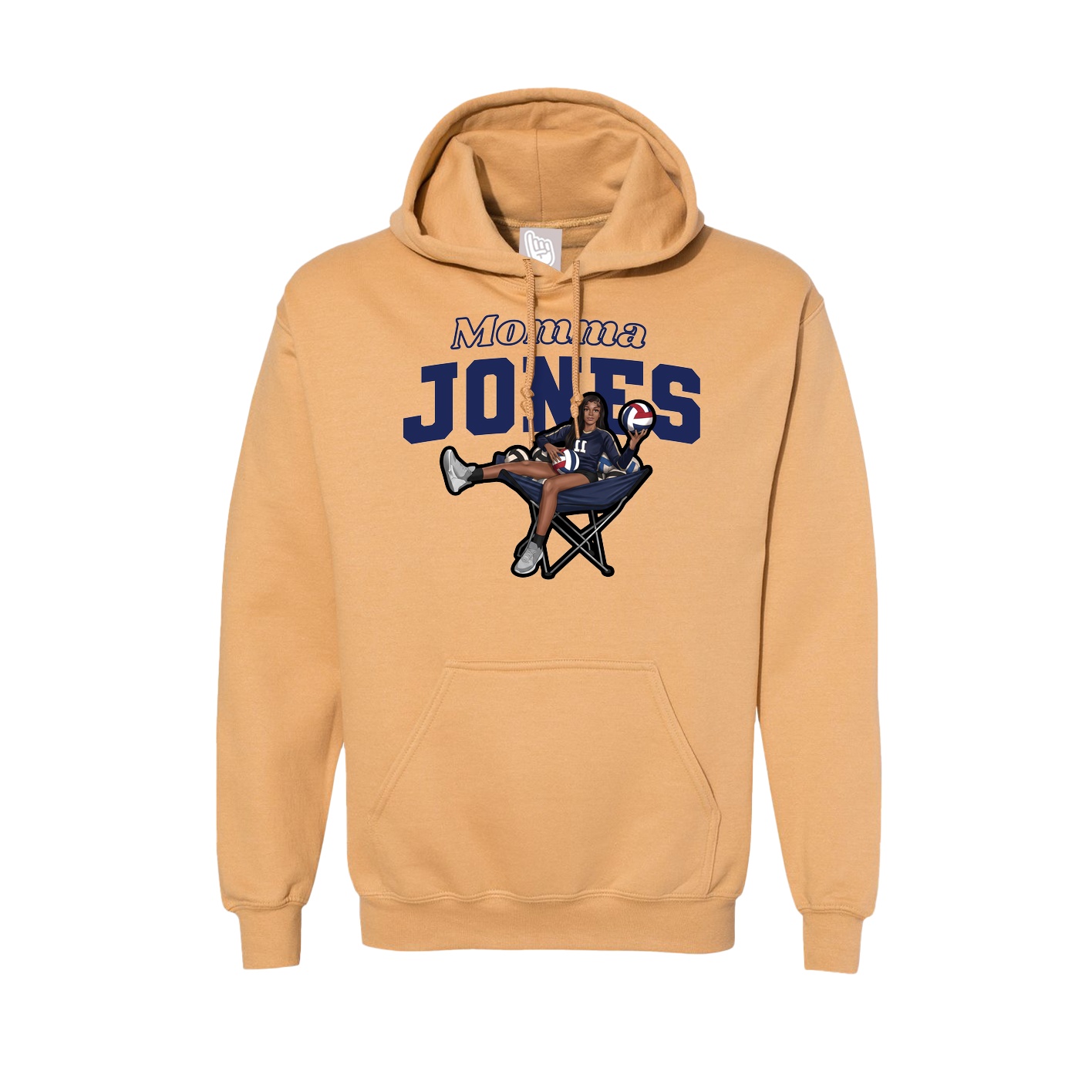 Hoodie — Mothers Day Block in Vegas Gold