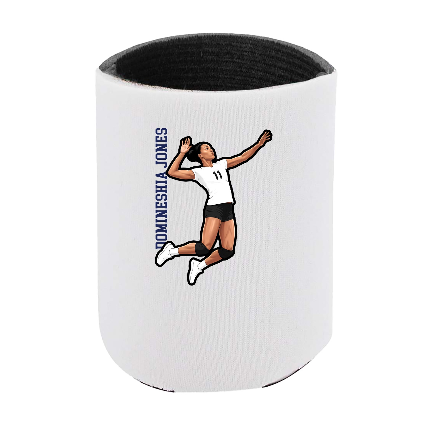 Can Holder — Name Vertical in White