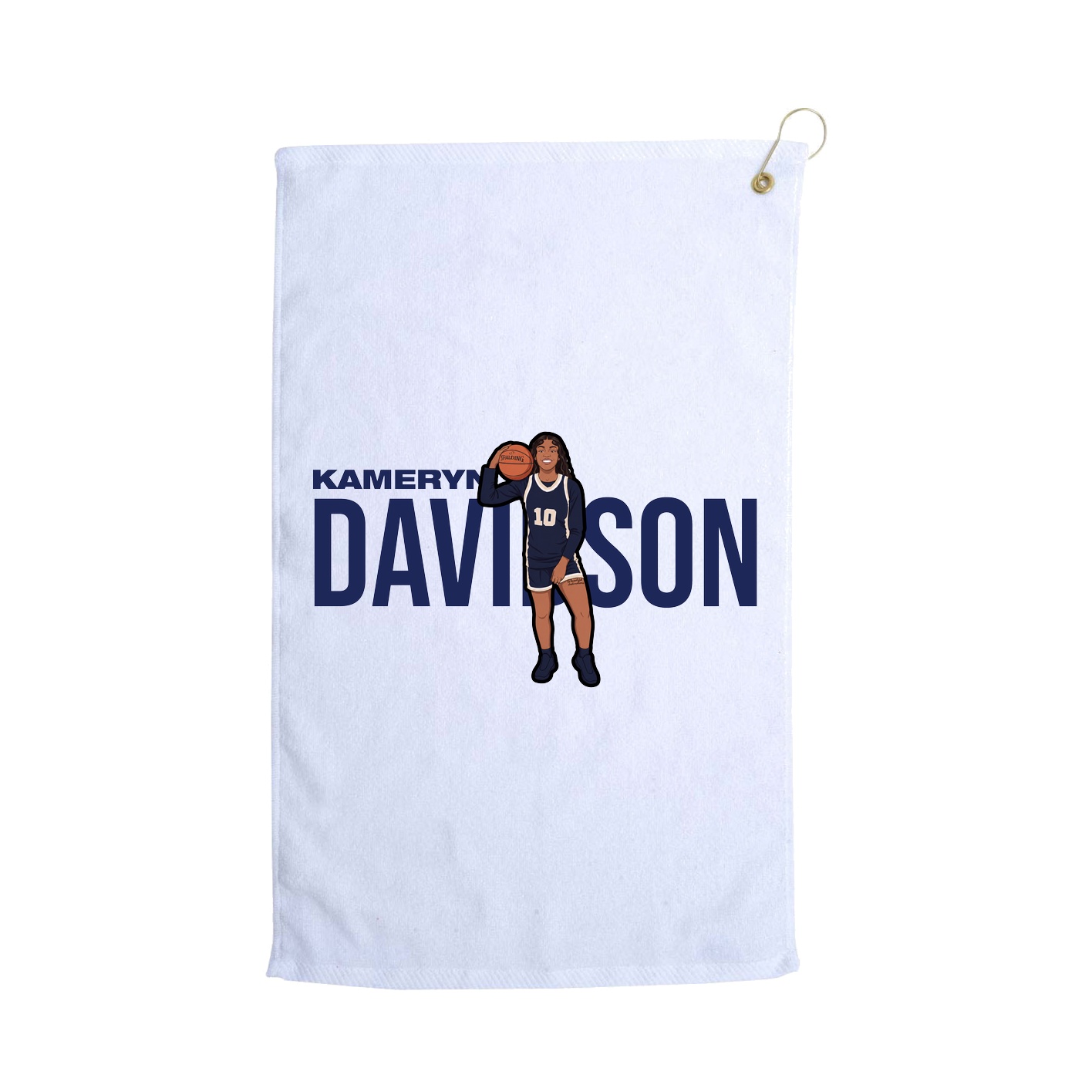 Golf Towel — Player Name in White