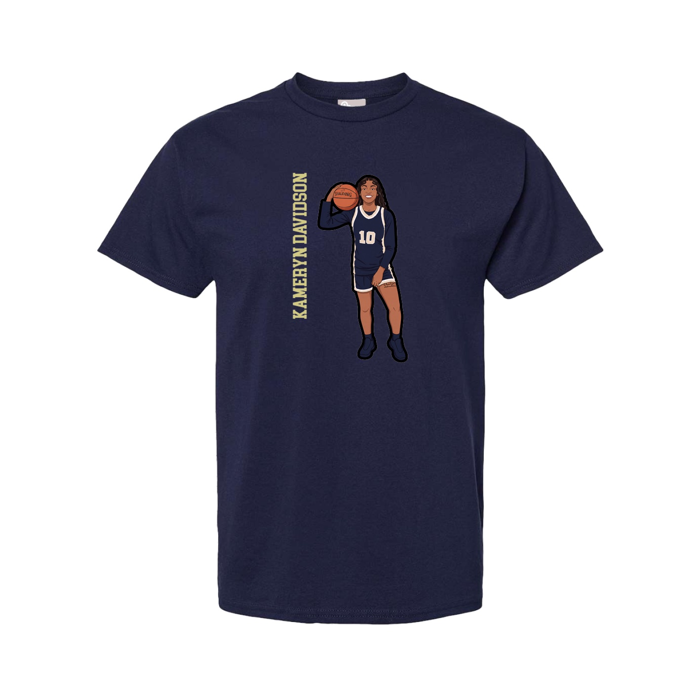 Youth Tee — Name Vertical in Navy