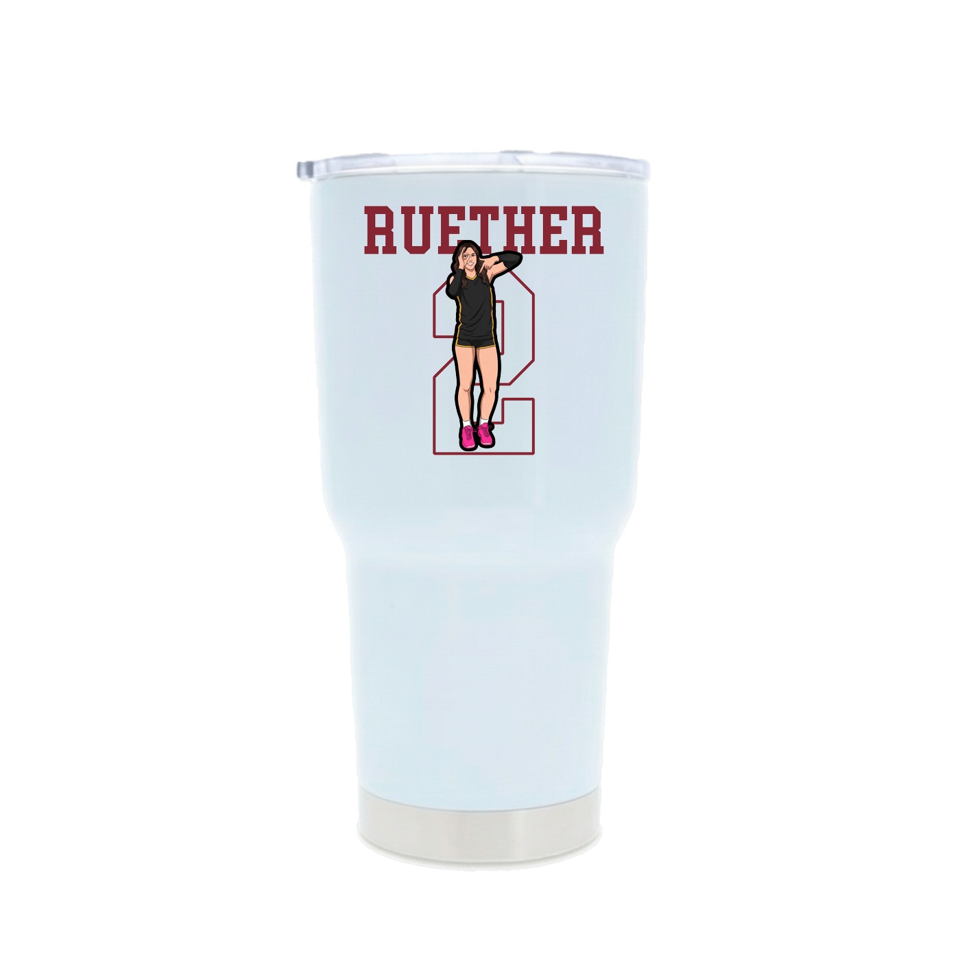 30oz Stainless Steel Tumbler — Shirsey in White