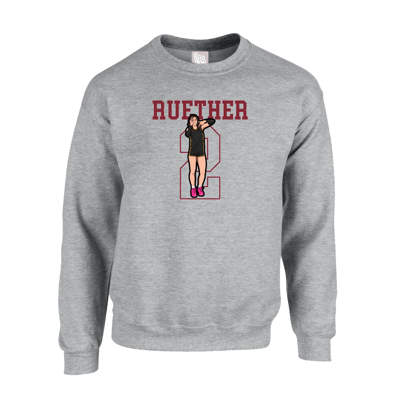 Fleece Crew — Shirsey in Grey