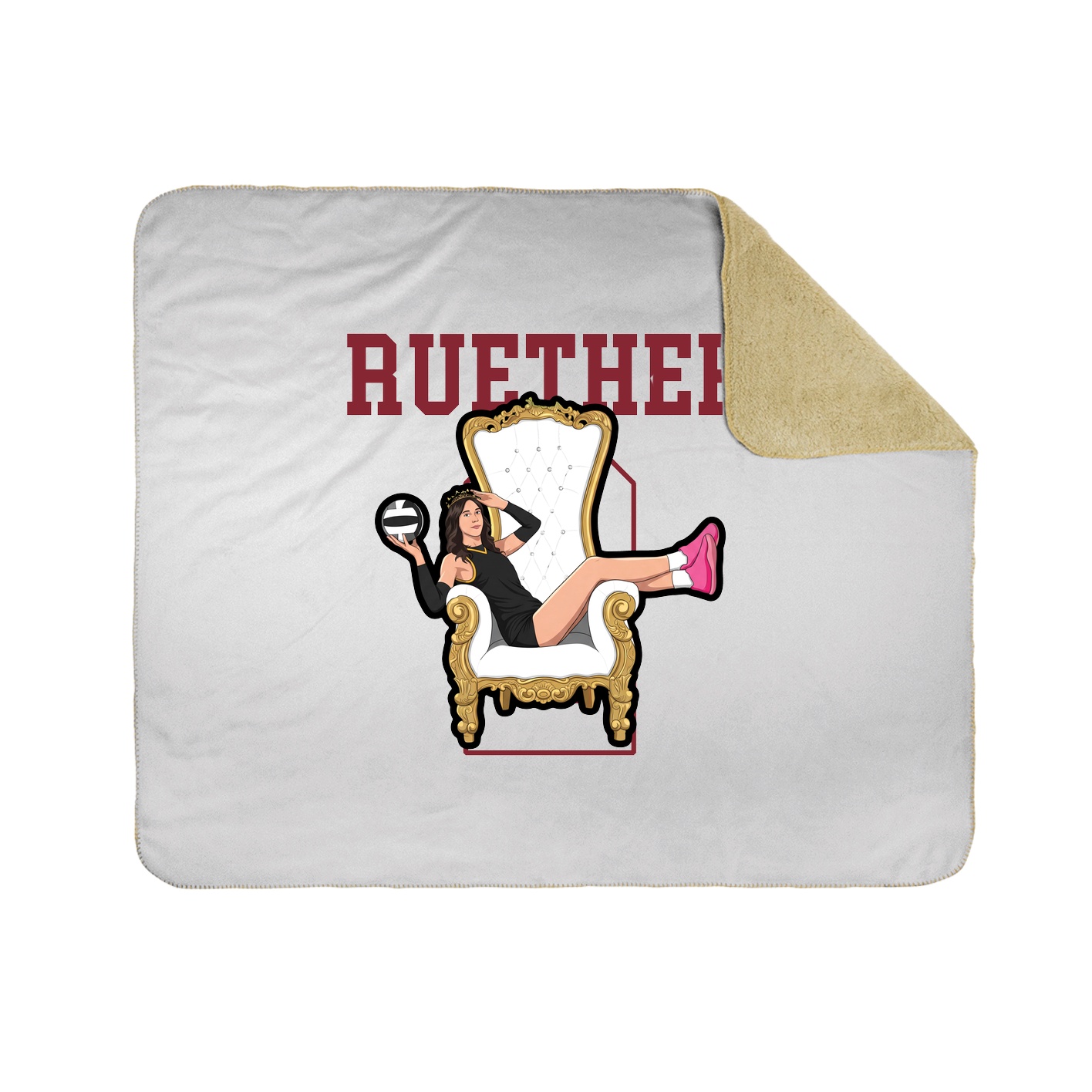 Throw Blanket — Shirsey in White