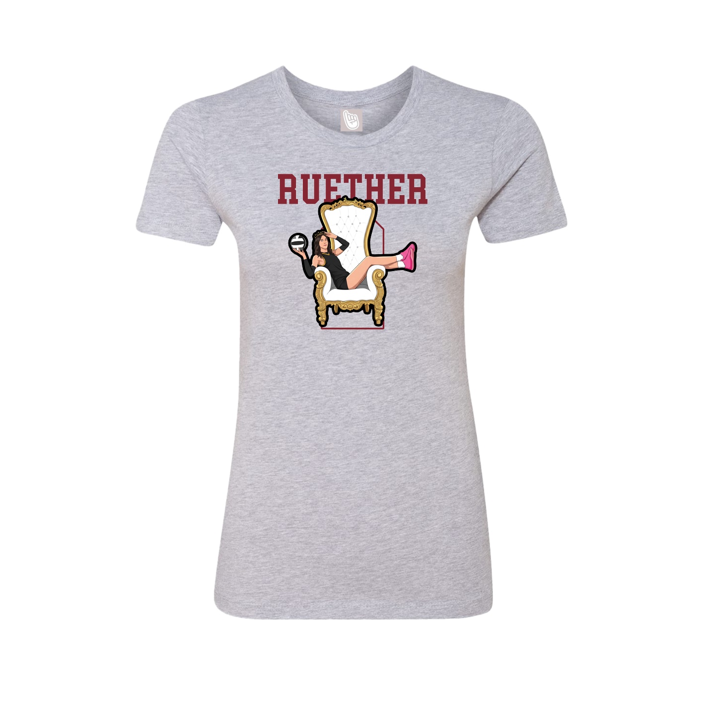 Fitted Women's Tee — Shirsey in Grey