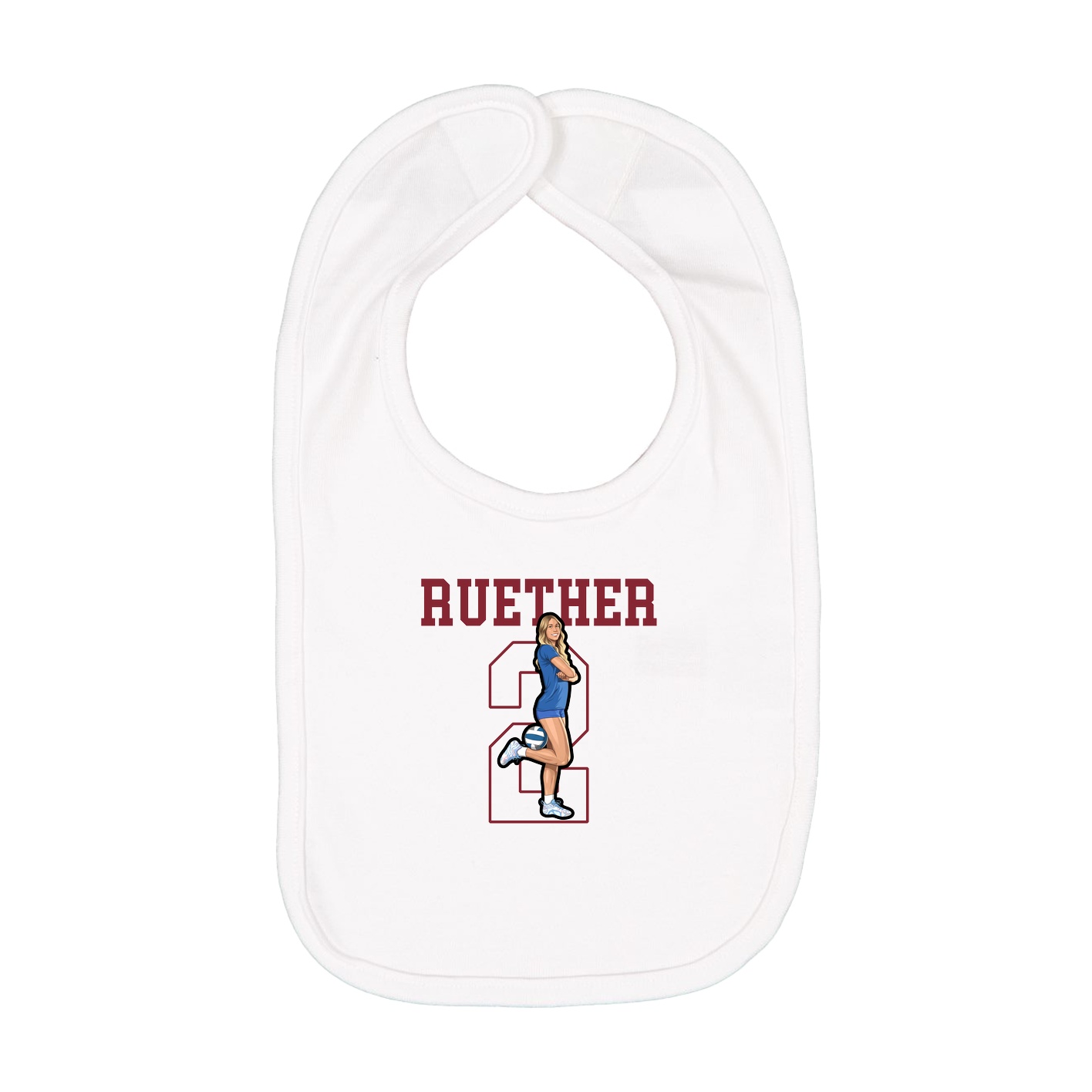 Infant Bib — Shirsey in White