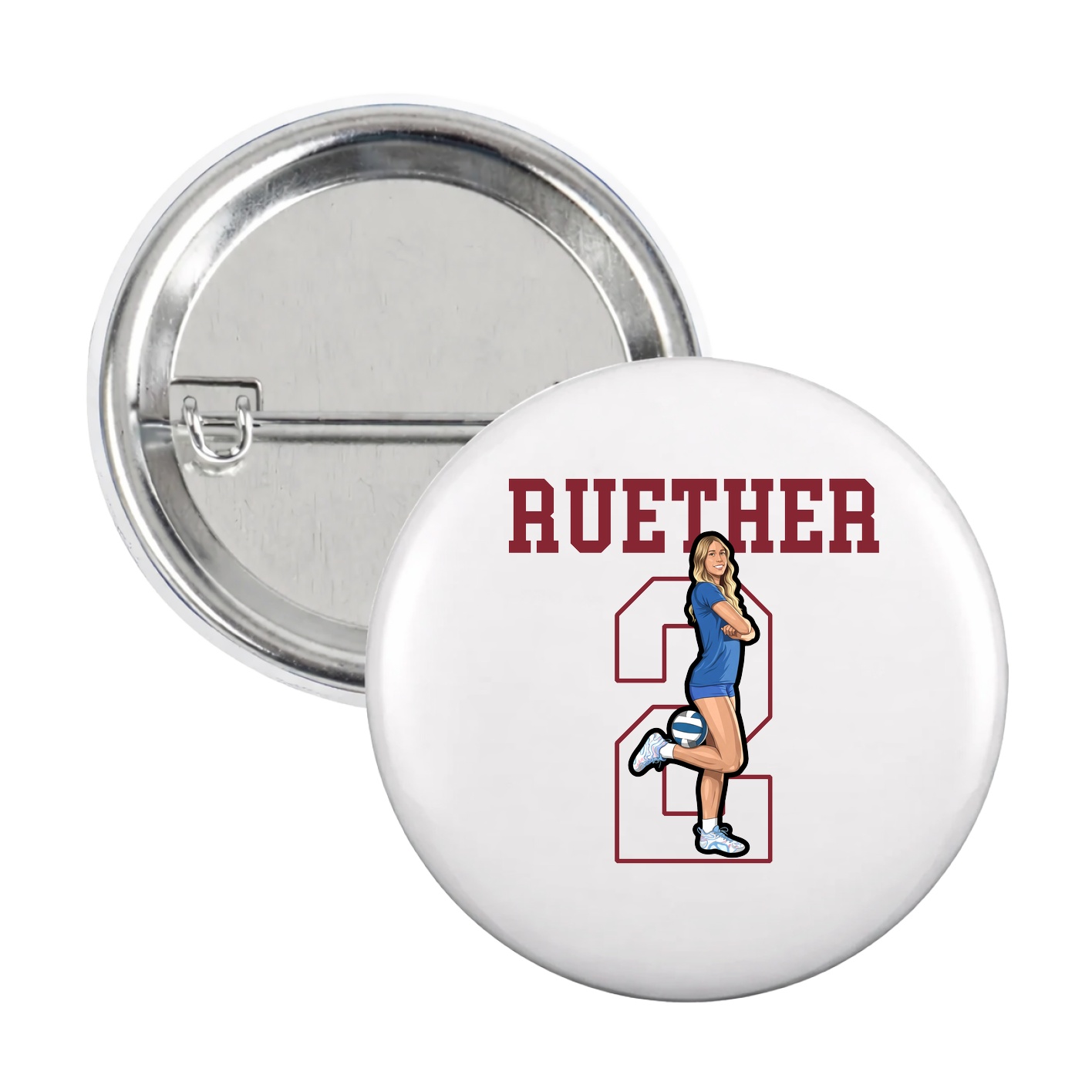 Game Day Button — Shirsey in White