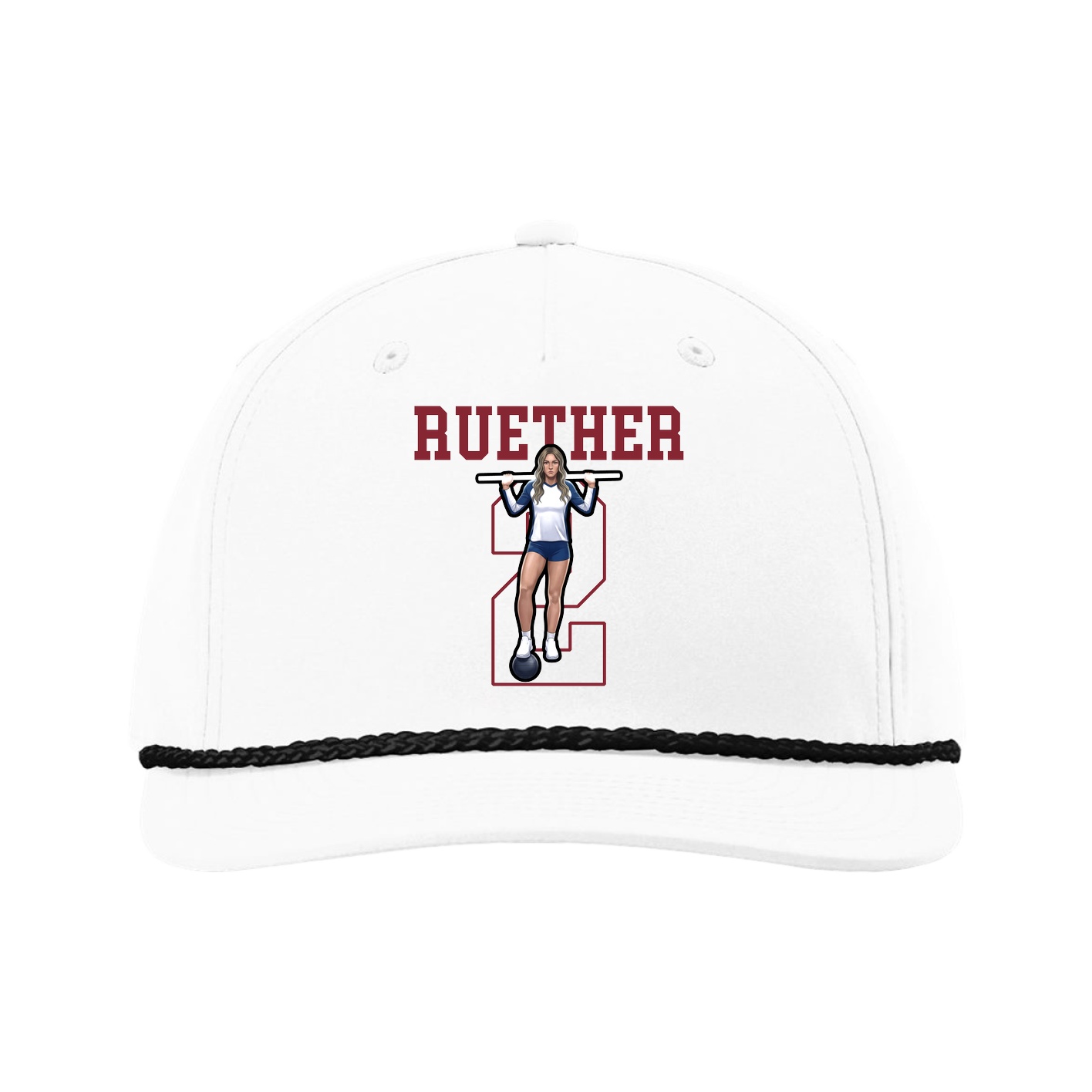 Five-Panel Classic Rope Cap — Shirsey in White