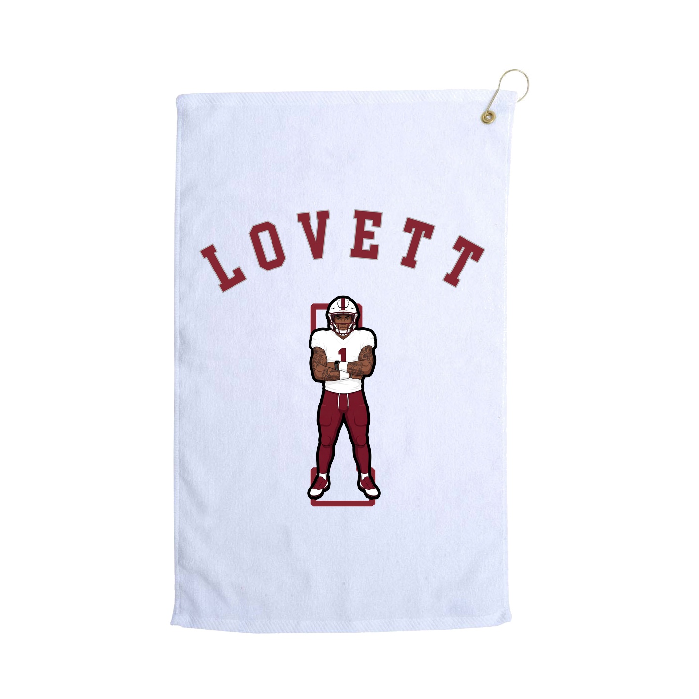 Golf Towel — Shirsey Arch in White