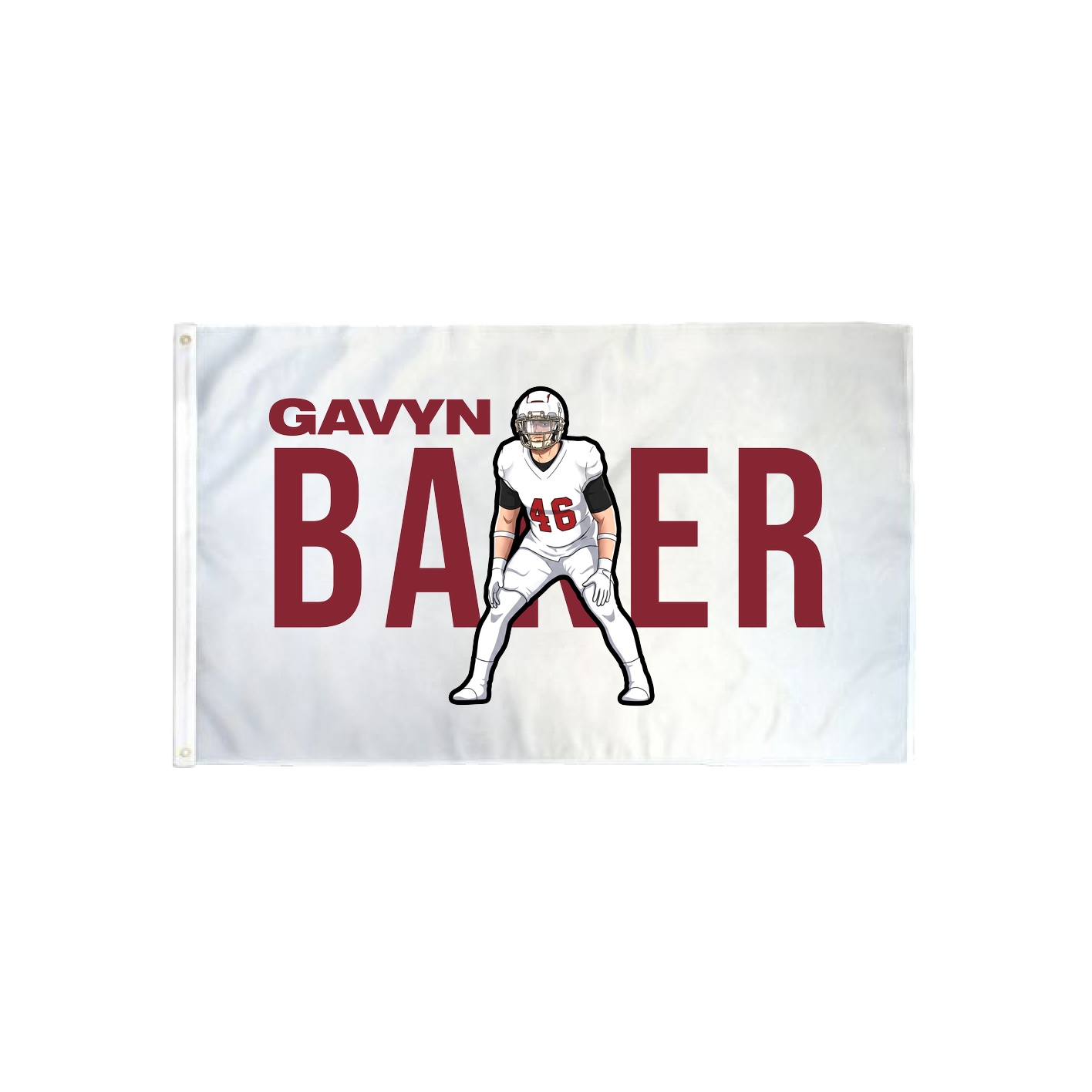 3x5 Flag — Player Name in Classic