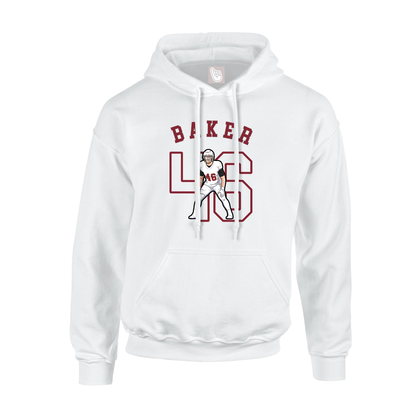 Hoodie — Shirsey Arch in White