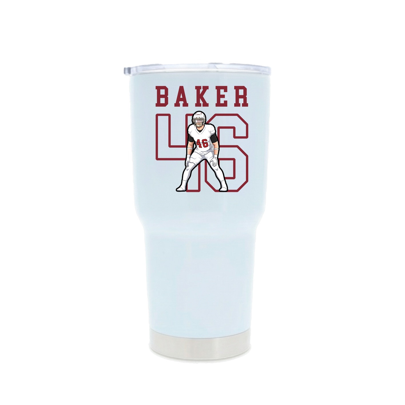 30oz Stainless Steel Tumbler — Shirsey in White