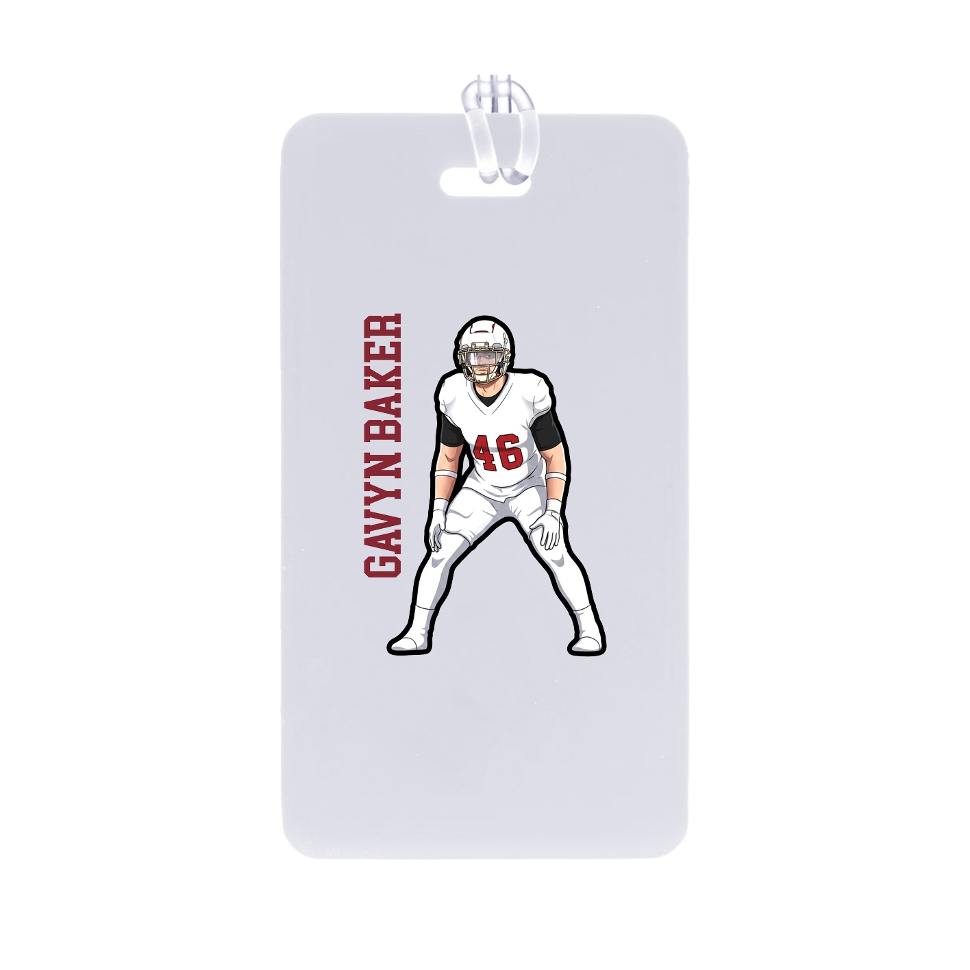 Bag Tag — Name Vertical in Classic