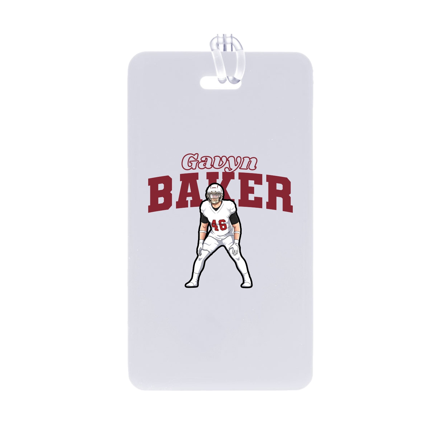 Bag Tag — Name Arch in Classic