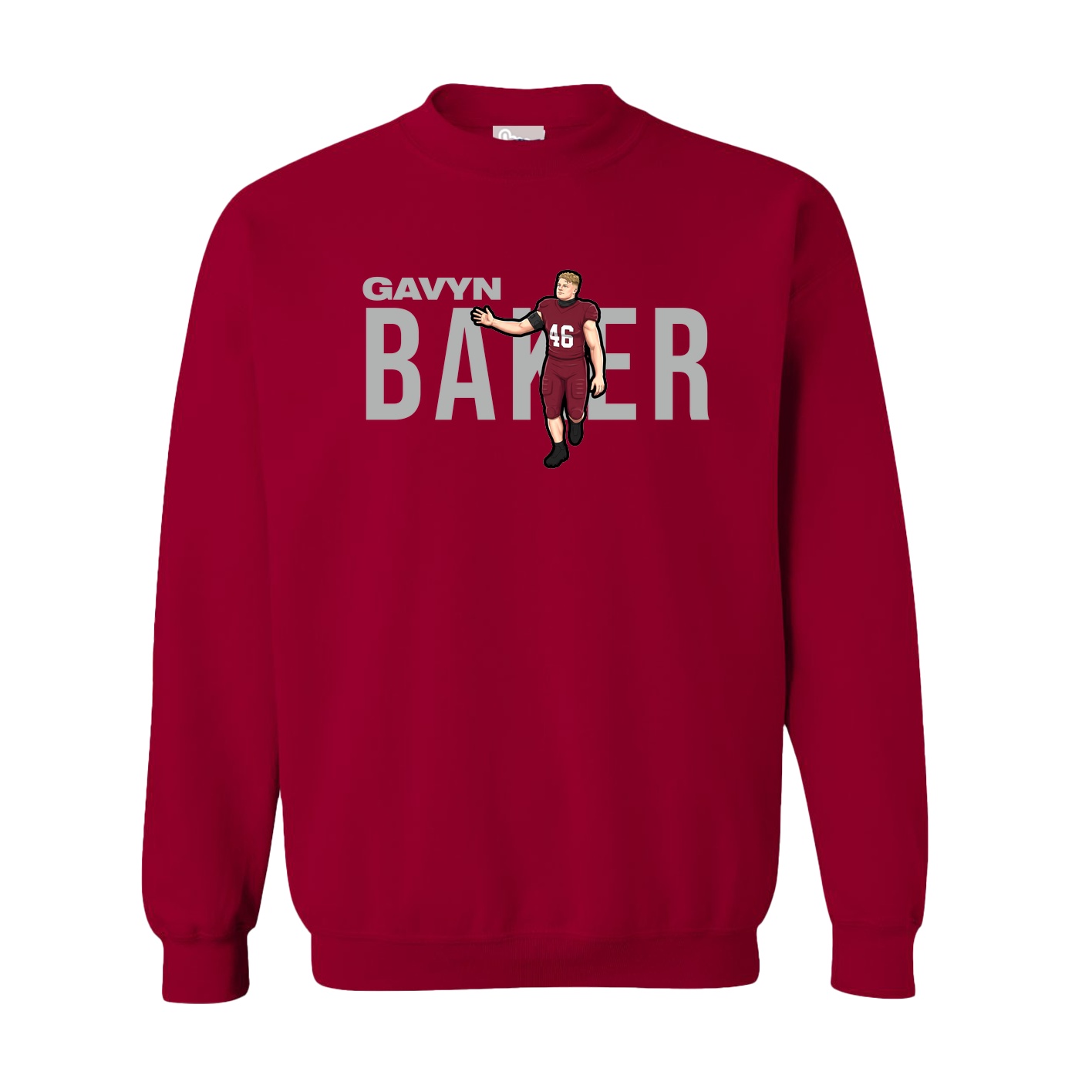Fleece Crew — Player Name in Cardinal