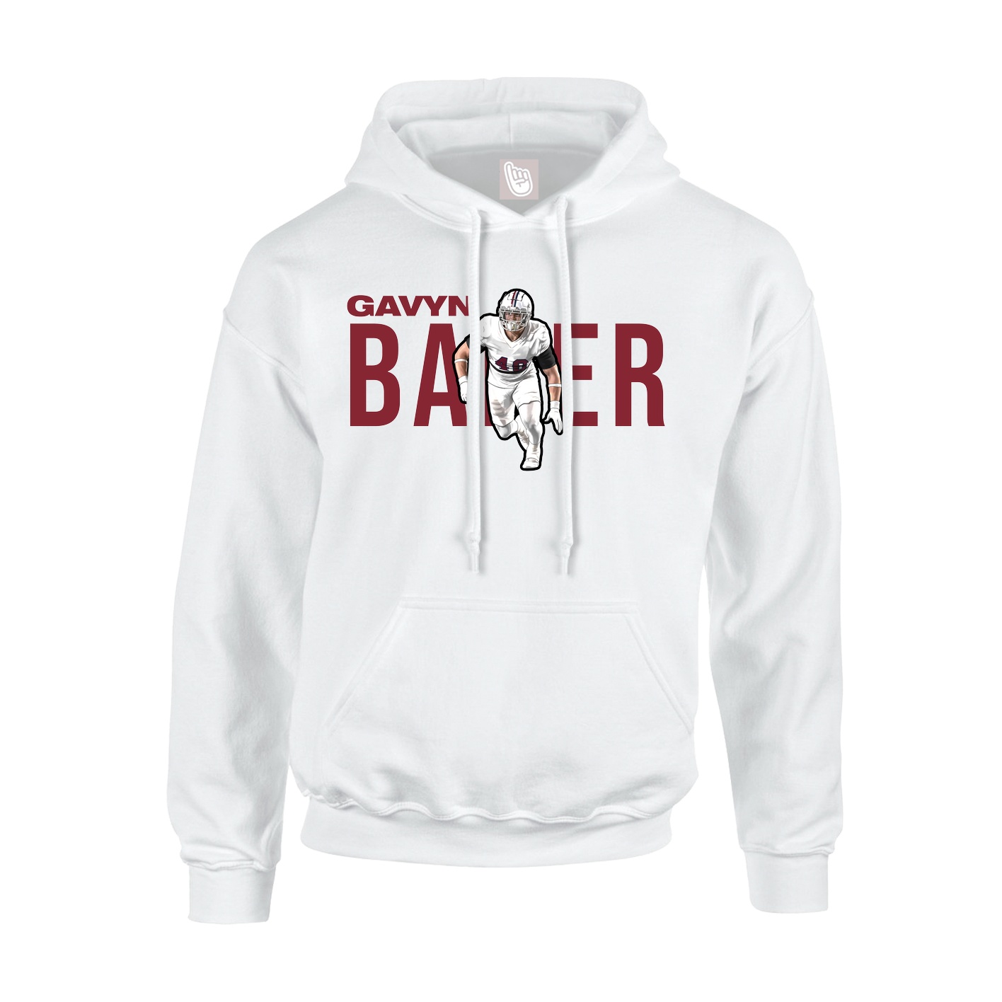 Hoodie — Player Name in White
