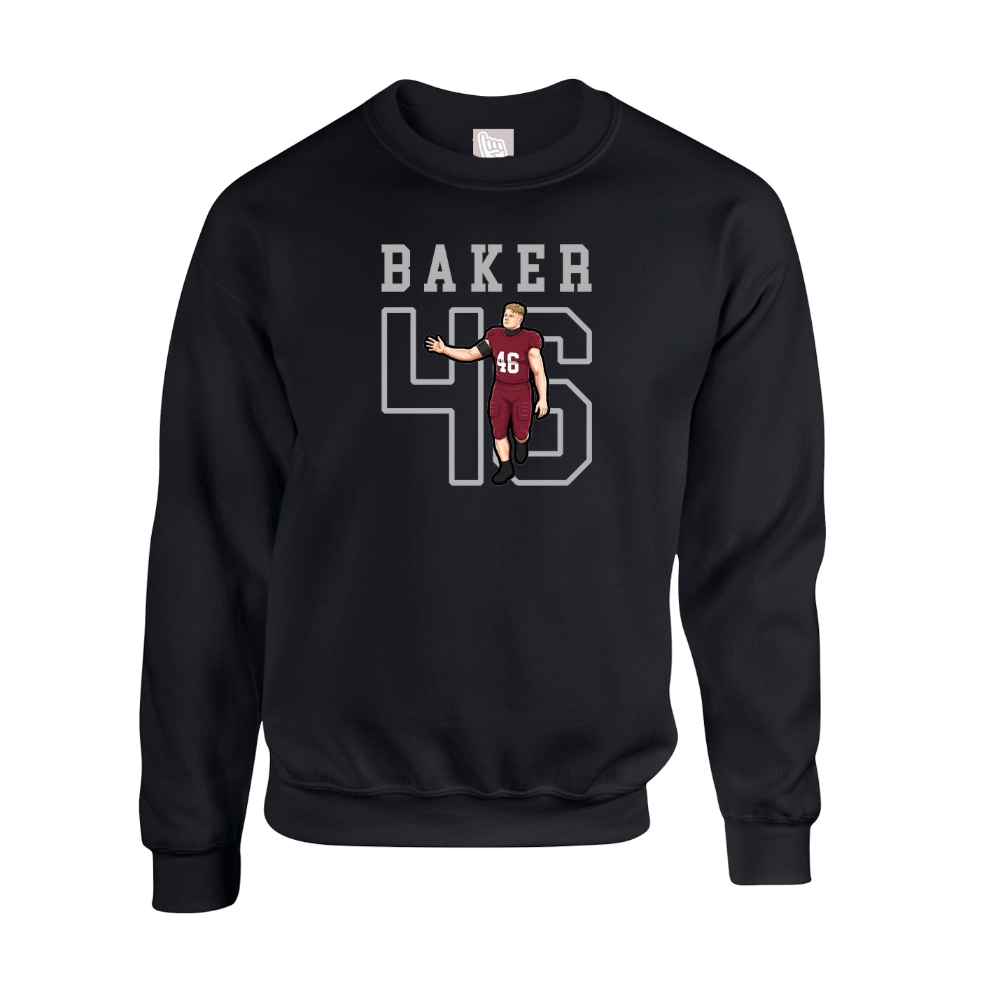 Fleece Crew — Shirsey in Black
