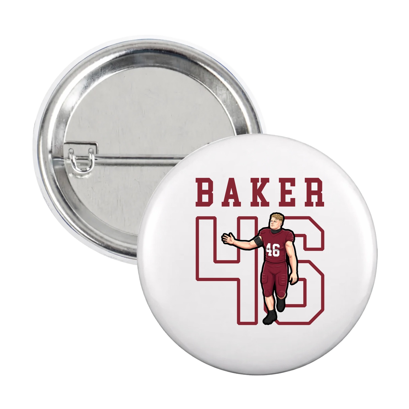 Game Day Button — Shirsey in White