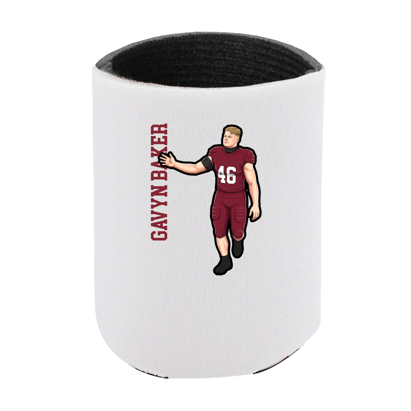 Can Holder — Name Vertical in White
