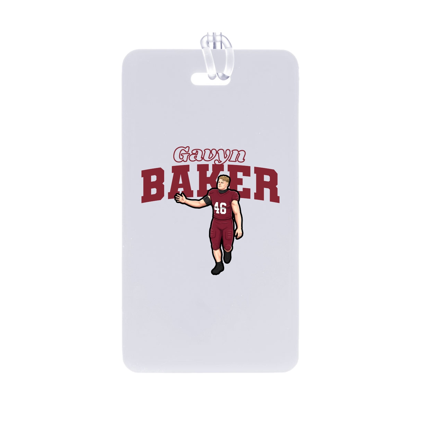 Bag Tag — Name Arch in Classic
