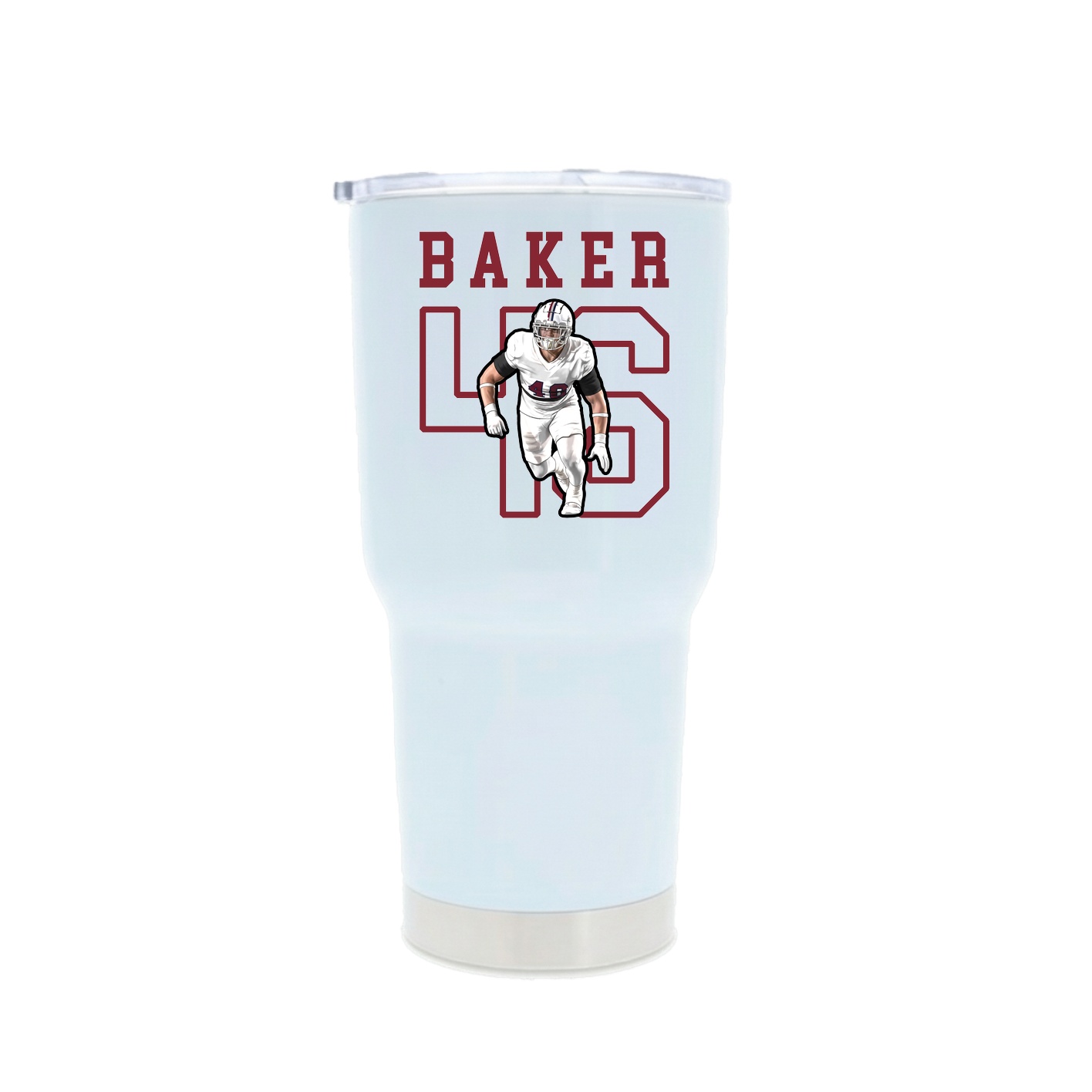 30oz Stainless Steel Tumbler — Shirsey in White