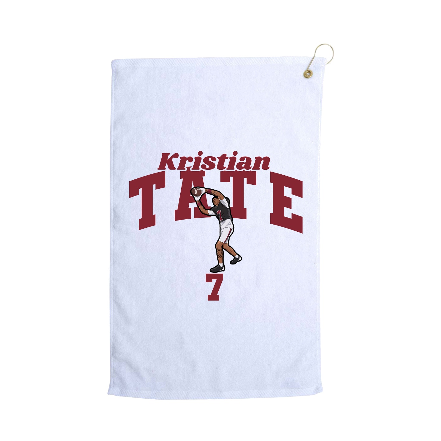 Golf Towel — Signature Arch in White