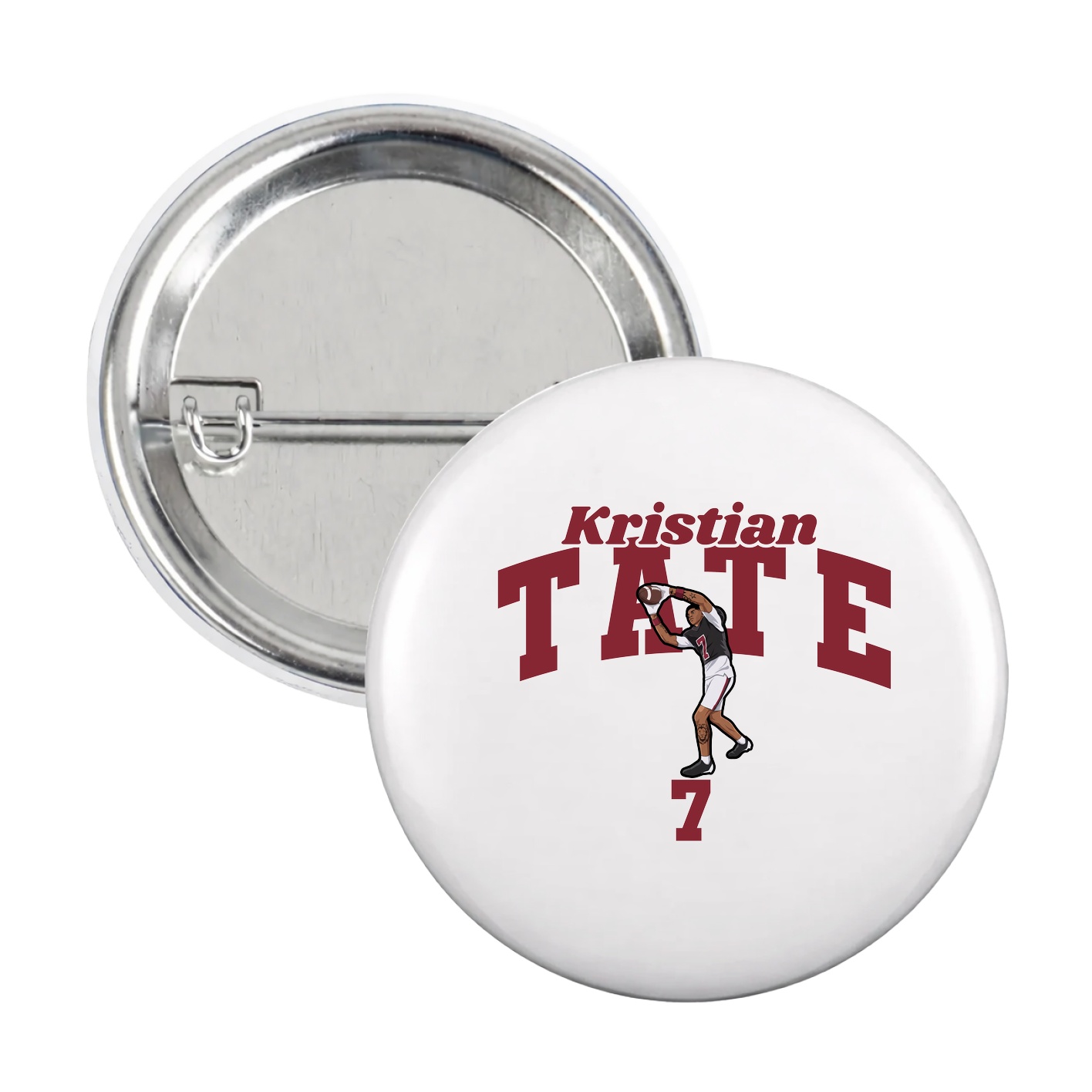 Game Day Button — Signature Arch in White