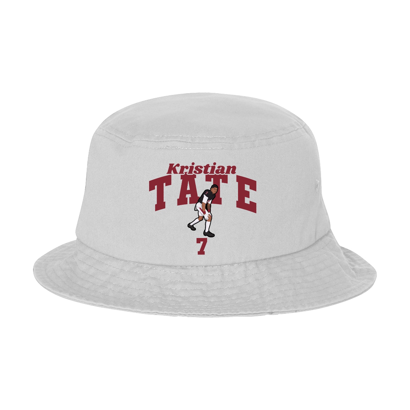 Bucket Cap — Signature Arch in White