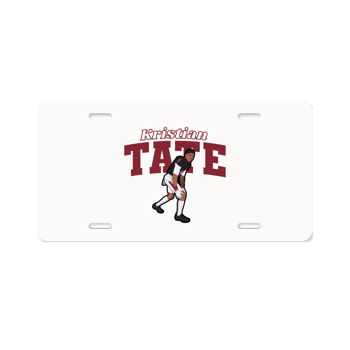 License Plate — Name Arch in Classic