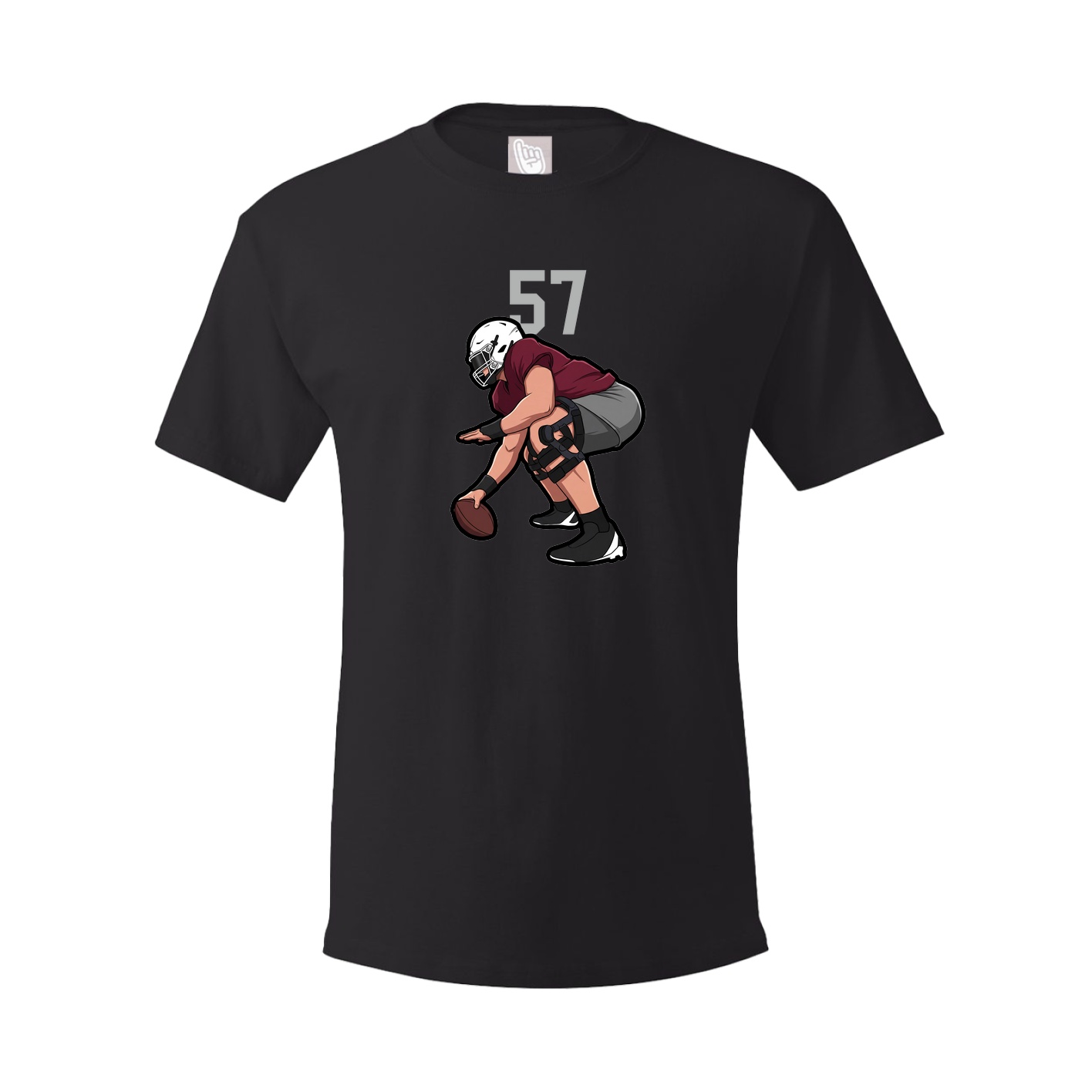 Youth Tee — Number Top in Black