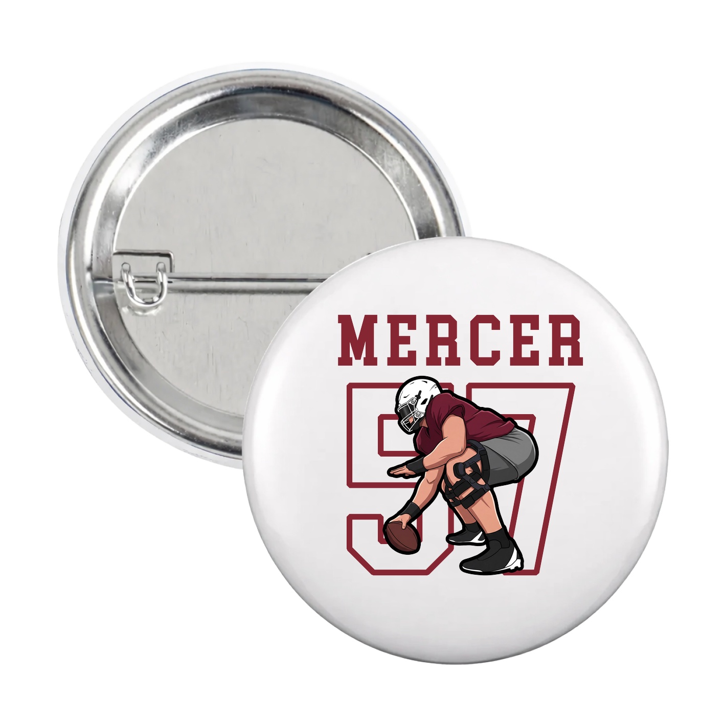 Game Day Button — Shirsey in White