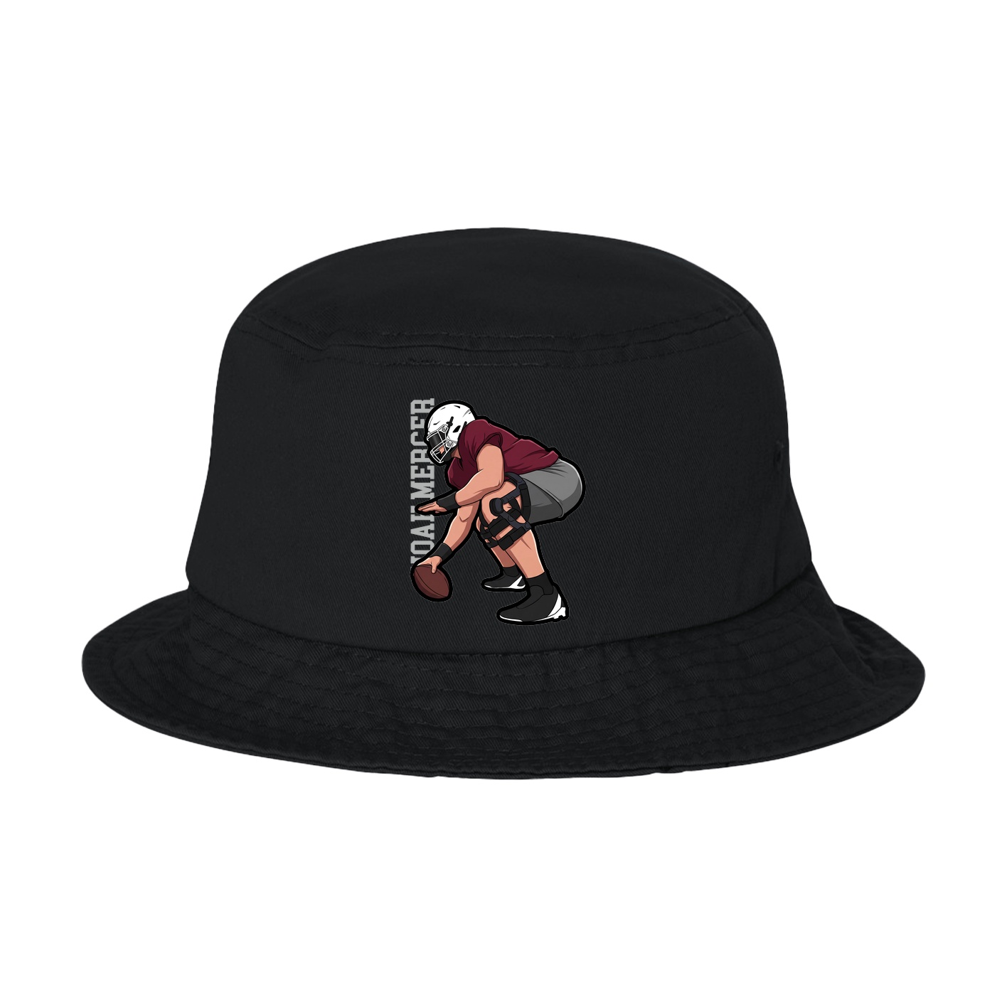 Bucket Cap — Name Vertical in Black