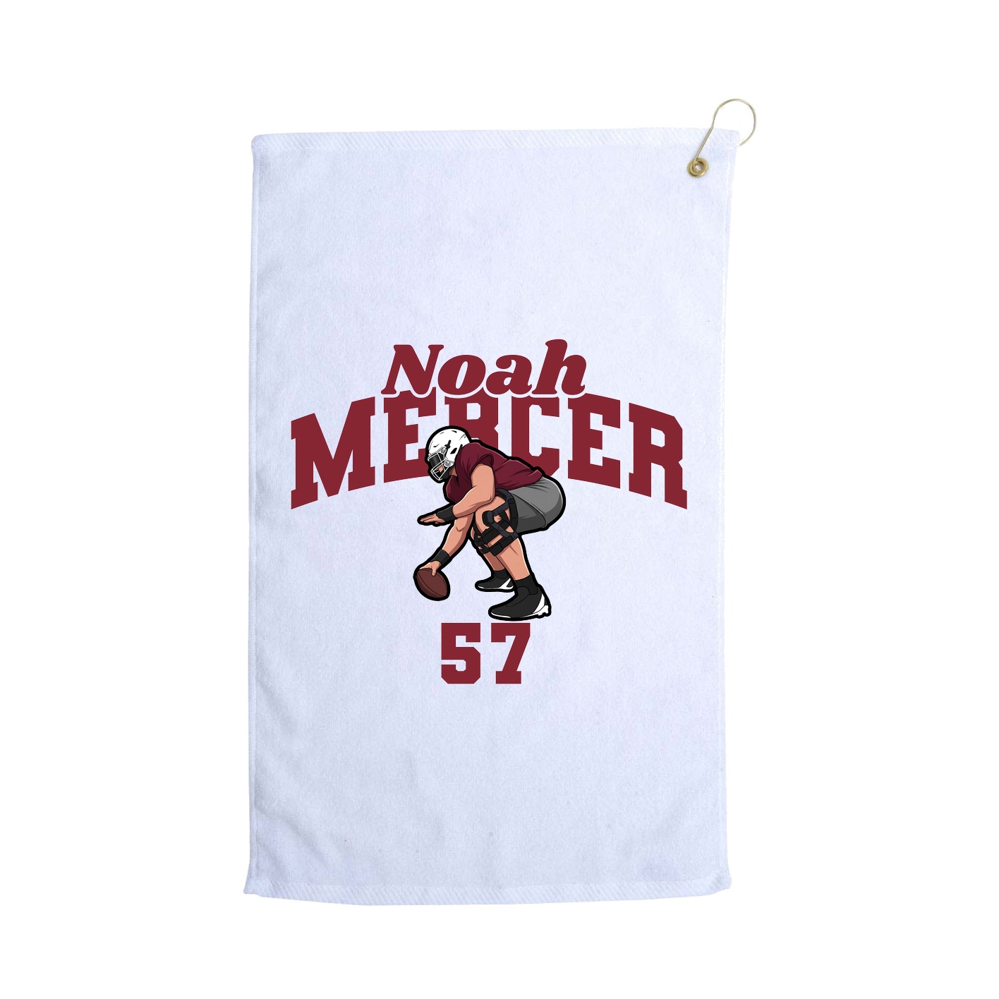 Golf Towel — Signature Arch in White