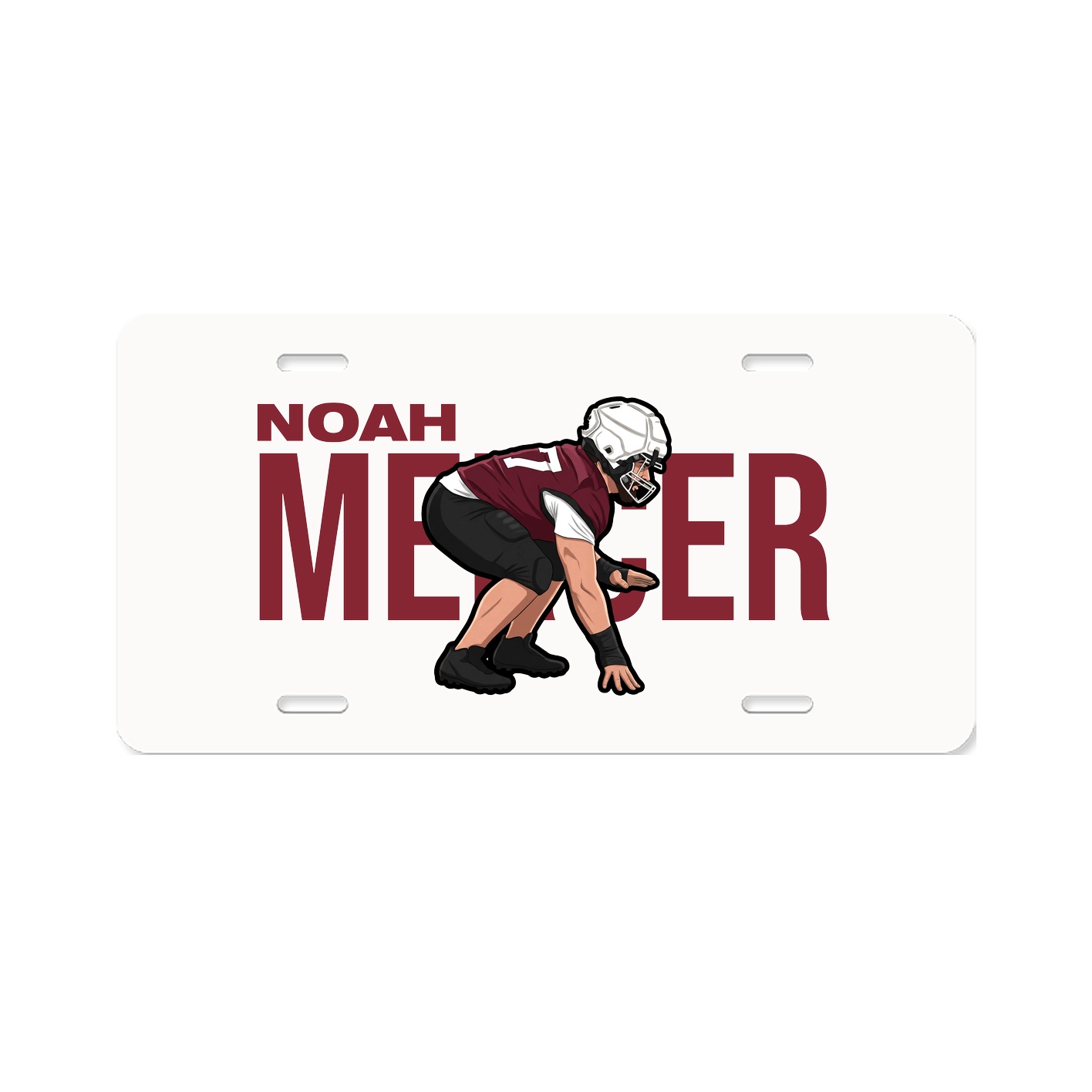License Plate — Player Name in Classic