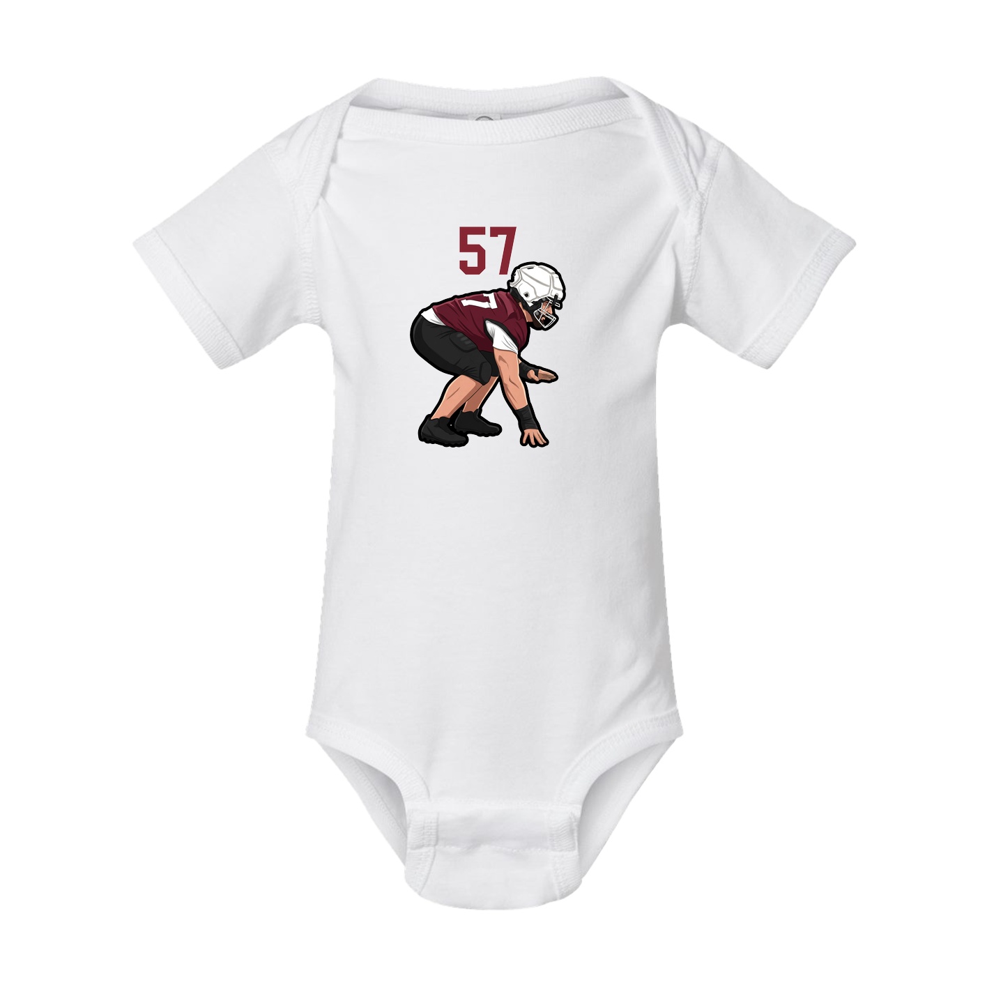 Baby Onesie — Number Top in White
