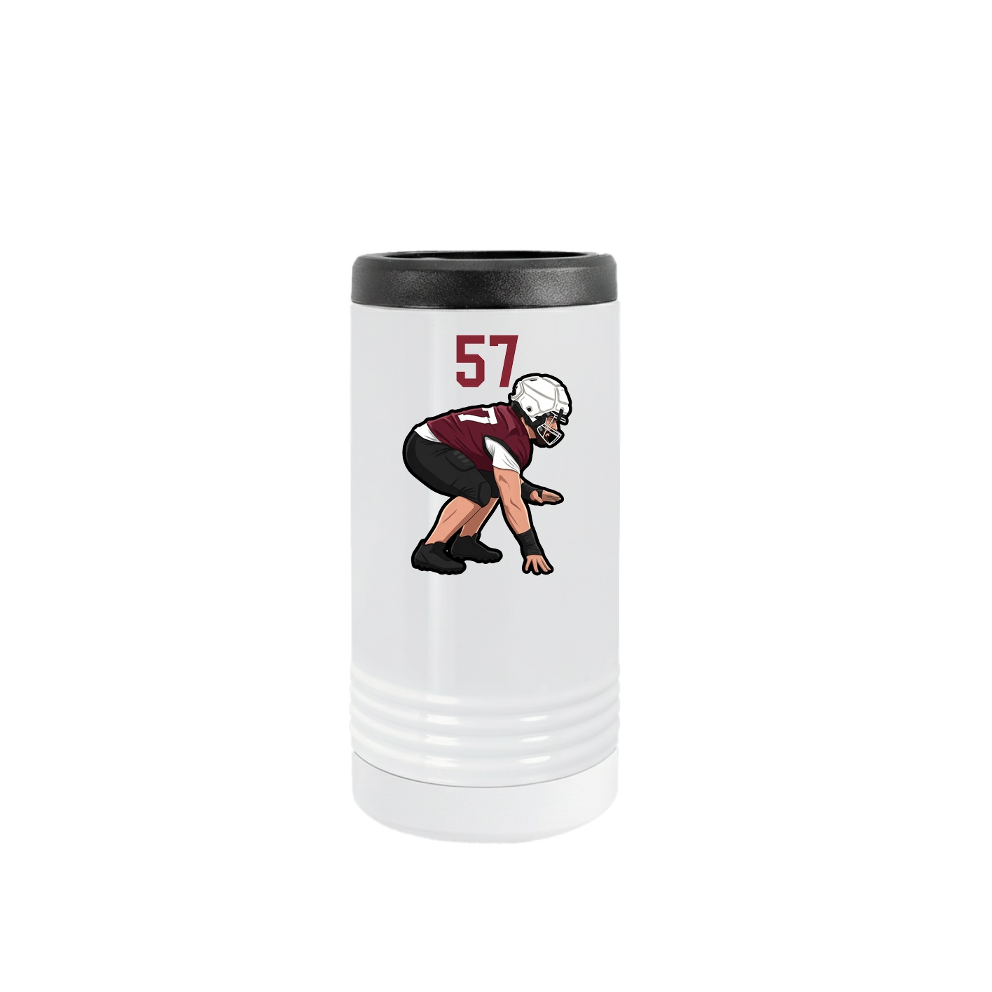 Slim Beverage Holder — Number Top in White