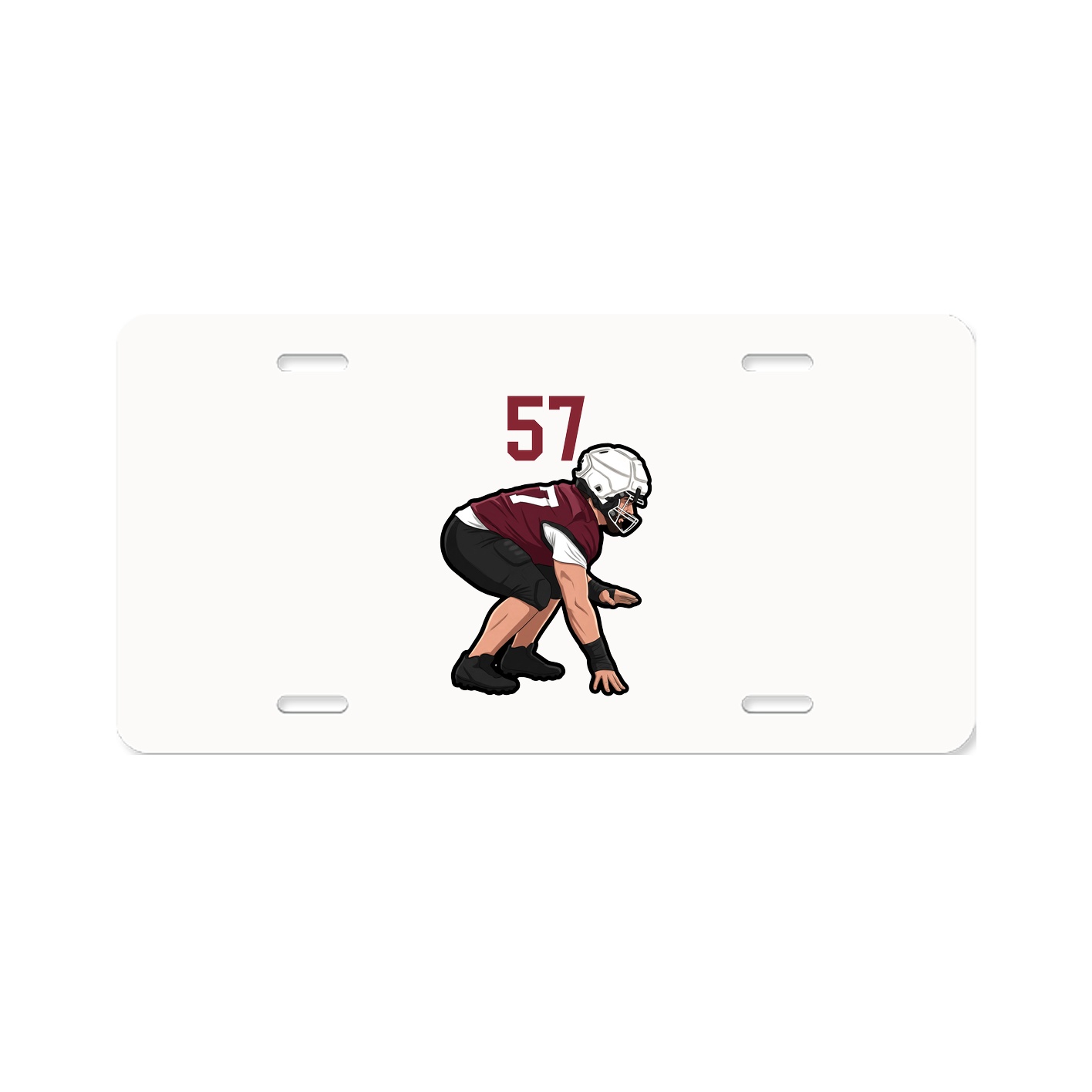 License Plate — Number Top in Classic