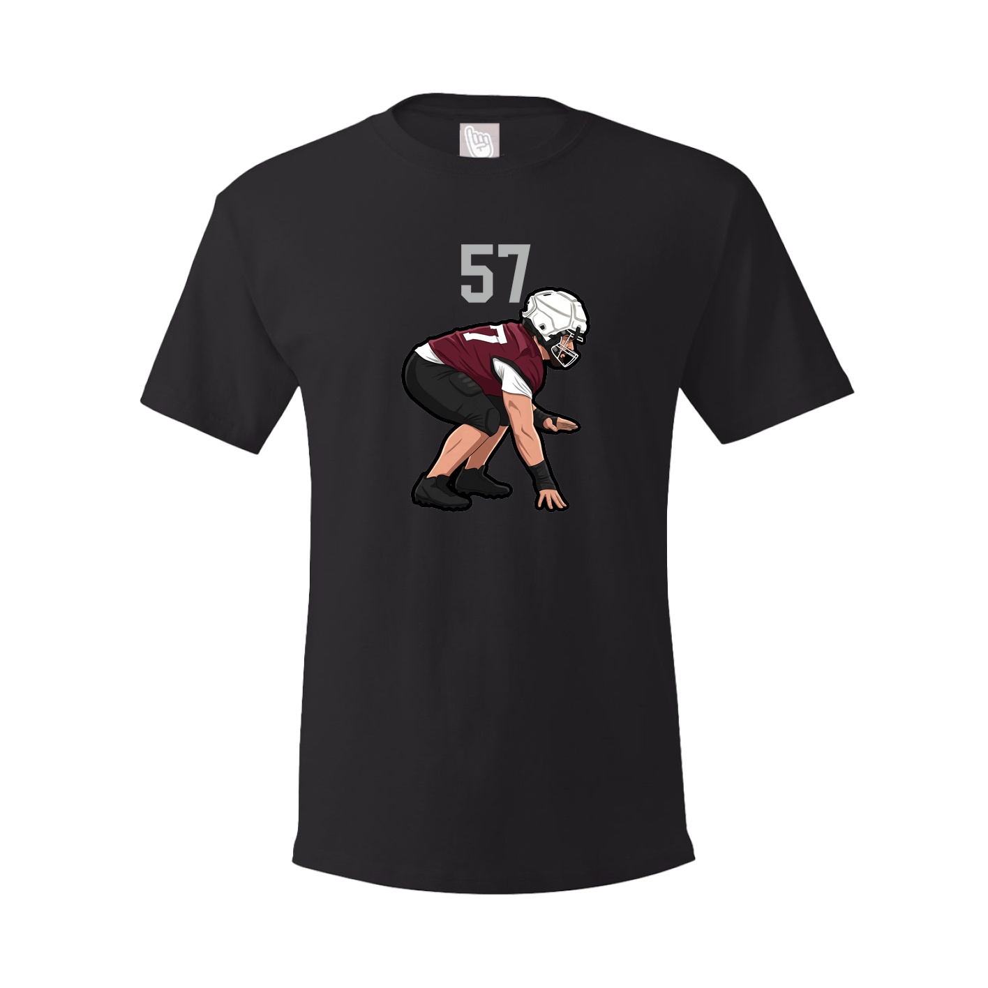 Youth Tee — Number Top in Black