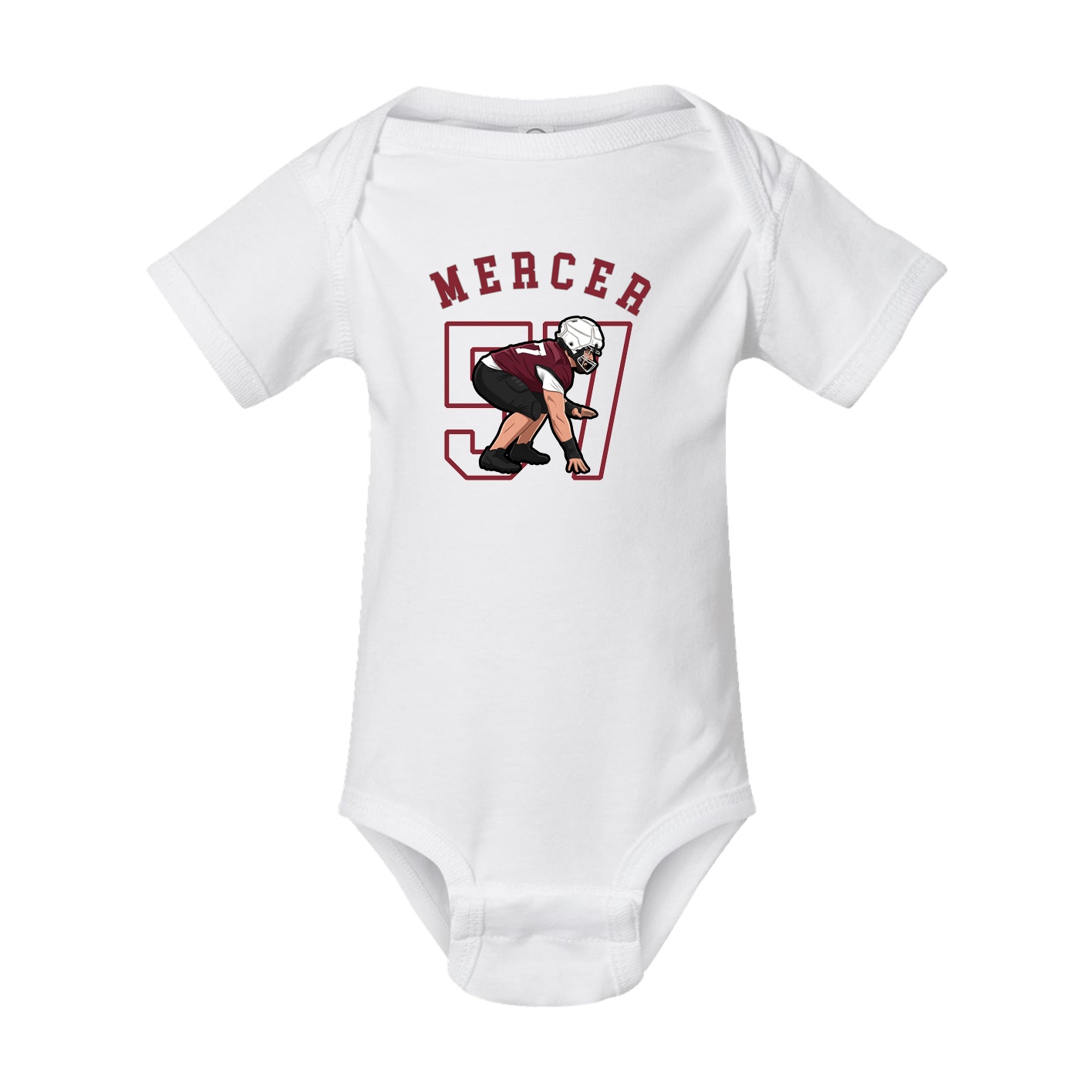 Baby Onesie — Shirsey Arch in White