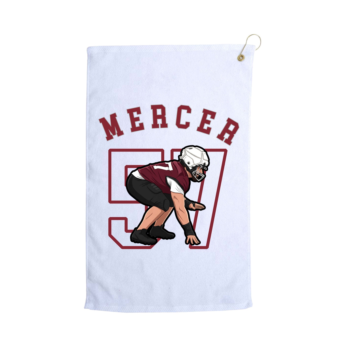 Golf Towel — Shirsey Arch in White