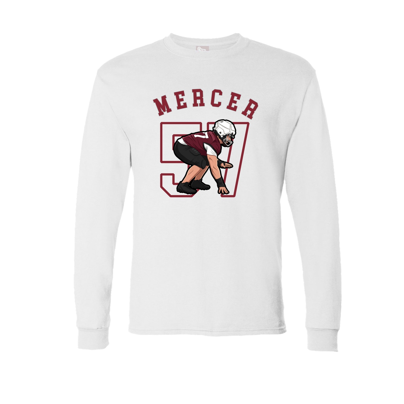 Long Sleeve Tee — Shirsey Arch in White