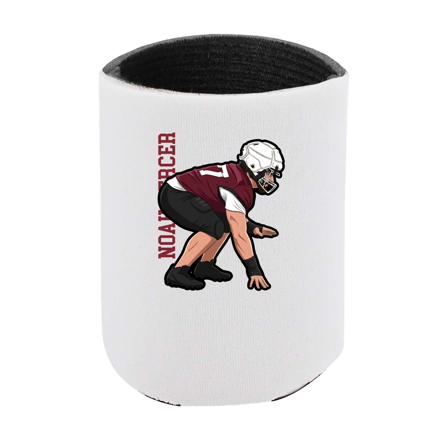 Can Holder — Name Vertical in White